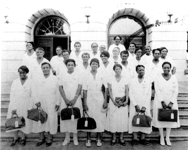 Midwives who attended the institute at Florida A&M College in Tallahassee, Florida.
