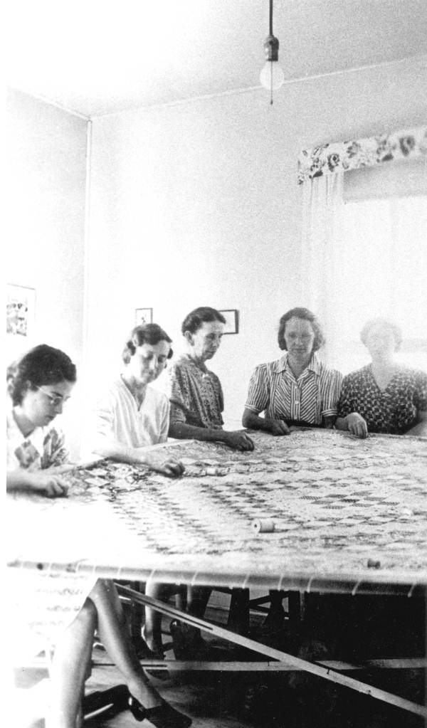 Women at quilting bee - Columbia County, Florida