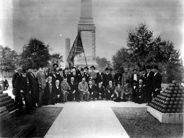 Civil war veteran reunion at Lee Square - Pensacola, Florida.