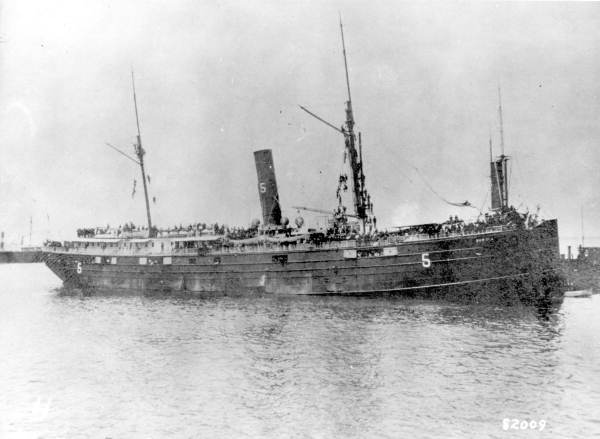 U.S. Army transport "Seneca" at Port Tampa during the Spanish-American war.