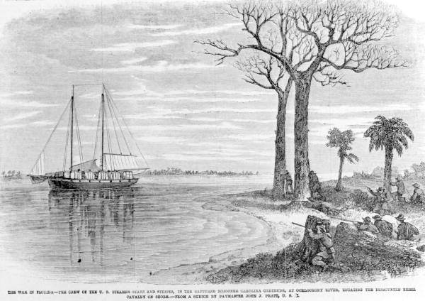 Scene of a Civil War skirmish on the Ochlockonee River
