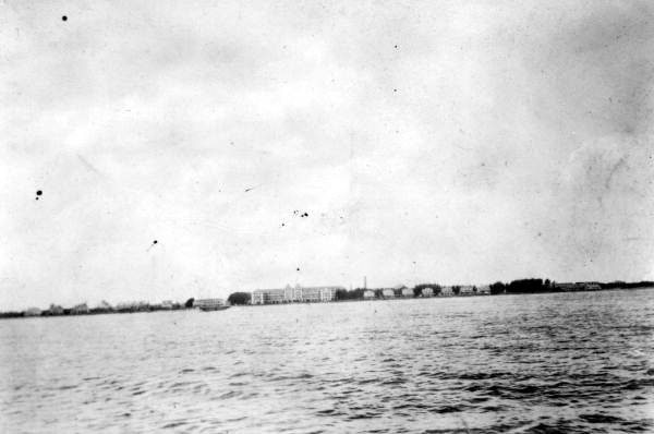 View of the Breakers hotel from the Atlantic Ocean - Palm Beach, Florida.