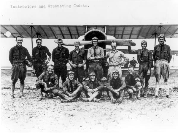 Instructors and graduating cadets pose at Carlstrom Aviation Field - Arcadia Region, Florida.