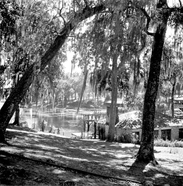 Boathouse at spring - Rainbow Springs, Florida