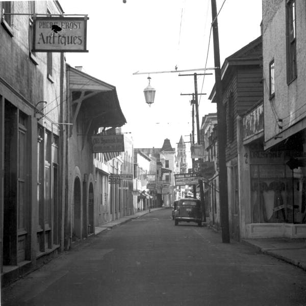 View down Saint George Street - Saint Augustine, Florida
