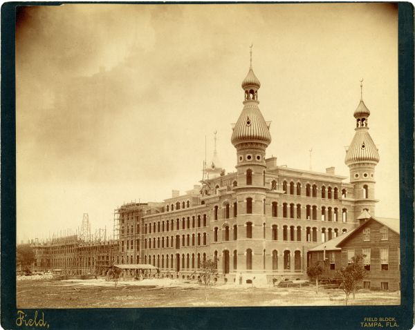 Tampa Bay Hotel during construction - Tampa, Florida.
