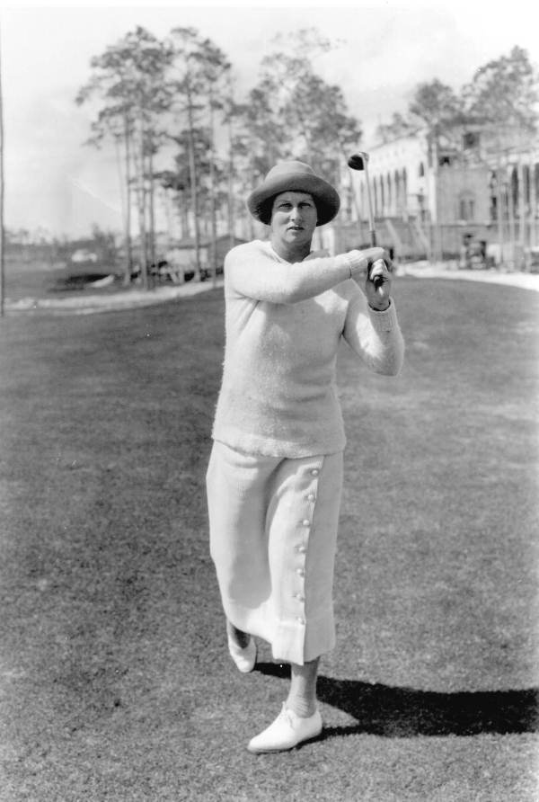 Mrs. McNeil on the Miami Biltmore Hotel golf course - Coral Gables, Florida