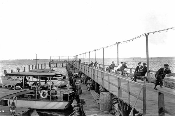 Boats docked at Elser Pier - Miami, Florida