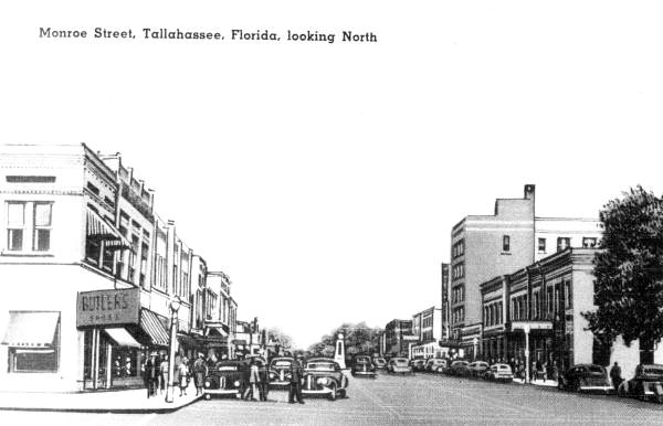 Monroe Street, Tallahassee, Florida, looking North..