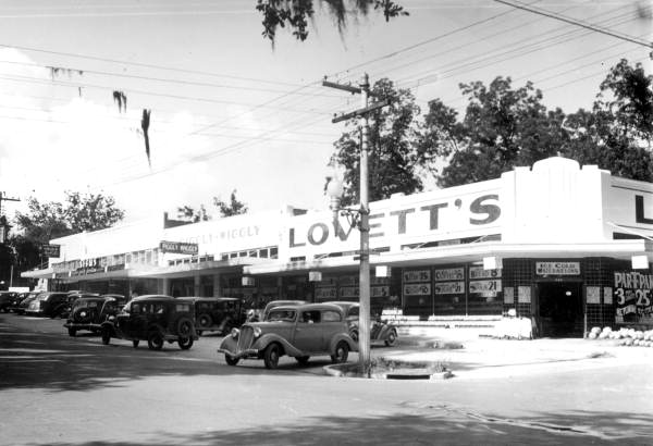 Shopping center on the east side of Monroe Street between Georgia and Brevard - Tallahassee, Florida.