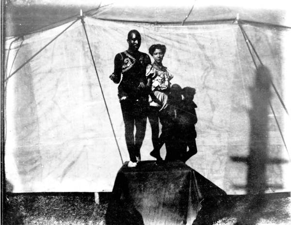 Circus performers in Eustis, Florida