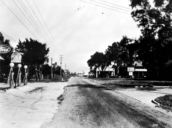 Looking down Highway 17 - Pierson, Florida.