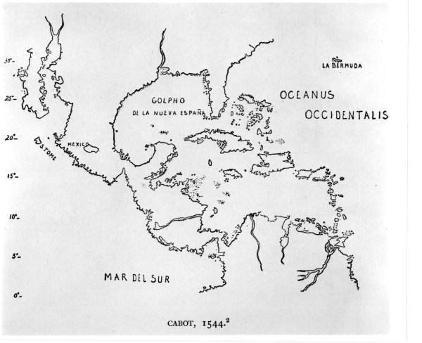 Map of the Gulf of Mexico by Sebastian Cabot