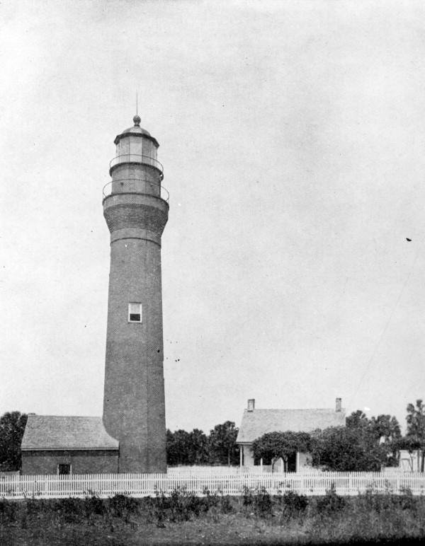 Saint Johns River lighthouse - Mayport, Florida.