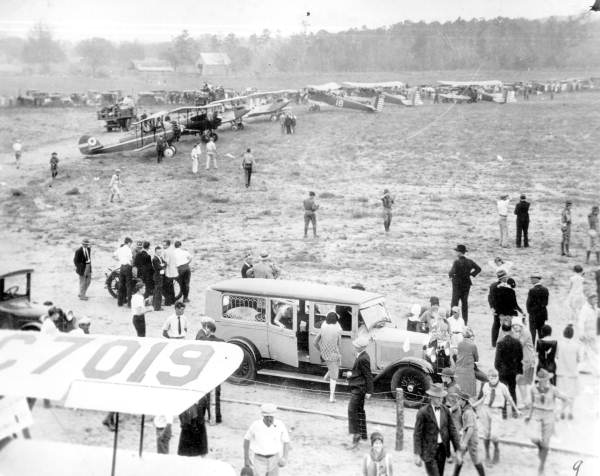 Opening day of Dale Mabry municipal airport - Tallahassee, Florida.