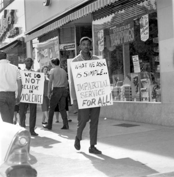 Boycott and picketing of downtown stores - Tallahassee, Florida.
