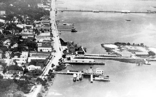Aerial view looking north - Daytona Beach, Florida