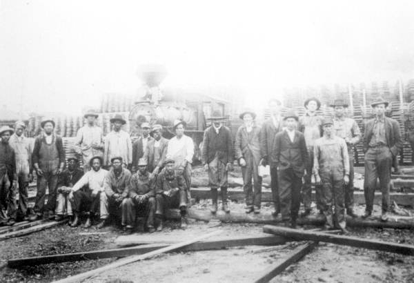 Jacoby Lumber Company employees assembled for a group portrait - Molino, Florida