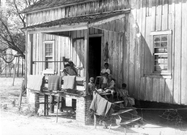 African American family at home - Live Oak, Florida