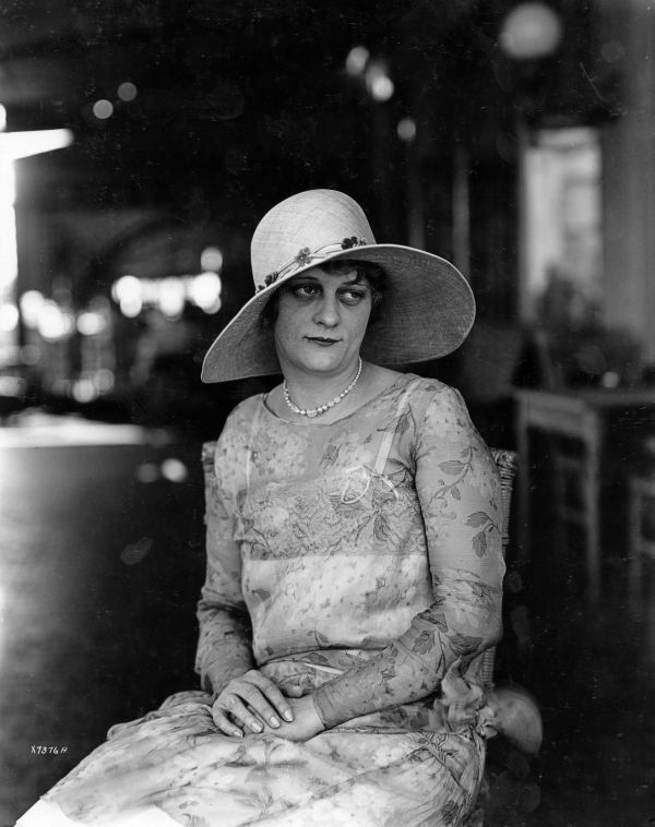 Woman models fashion at Burdine's store - Miami, Florida