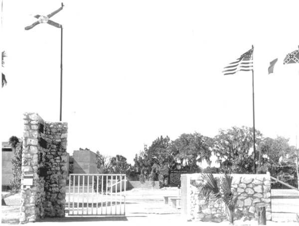 Entrance to San Marcos de Apalache Historic State Park - St. Marks, Florida.