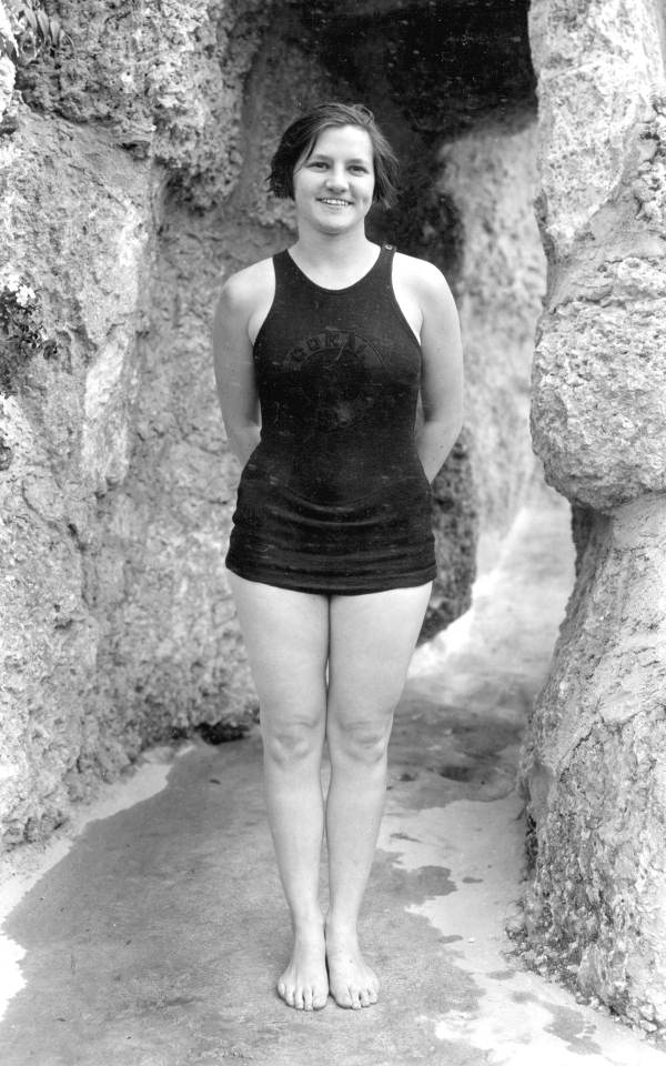 Miss L. Herman at the Venetian Pool - Coral Gables, Florida