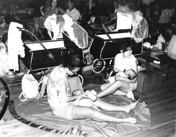 People at a shelter during Hurricane Dora - Jacksonville, Florida.