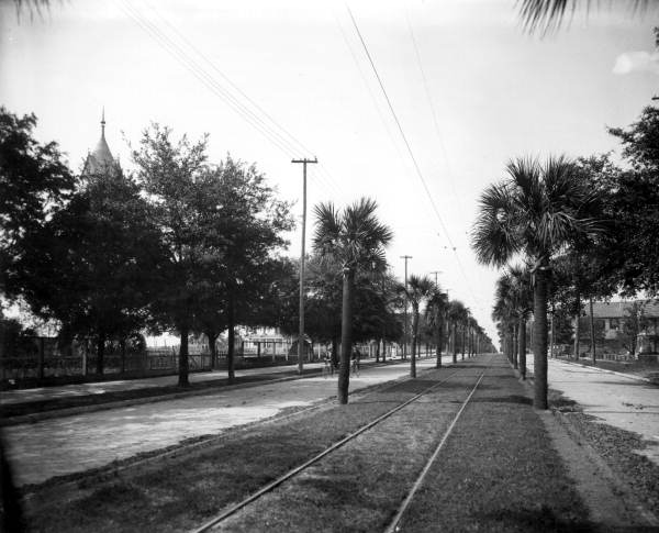 Looking down Main Street - Jacksonville, Florida