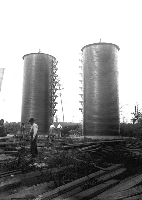 Silos on T.J. Cone farm - Levy County, Florida