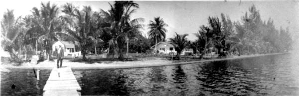 Chaffin's lakefront home and dock - Lantana, Florida.