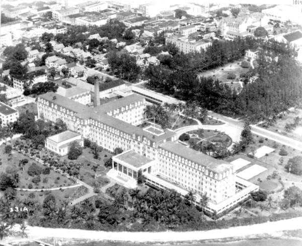Aerial view of the Royal Palm Hotel - Miami, Florida.