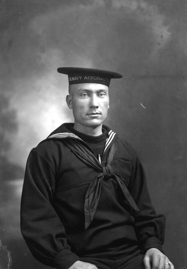 Portrait of an unidentified sailor of the Naval Air Station - Pensacola, Florida.