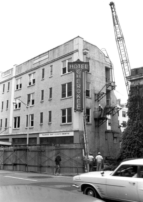 Demolition of the Cherokee Hotel - Tallahassee, Florida.