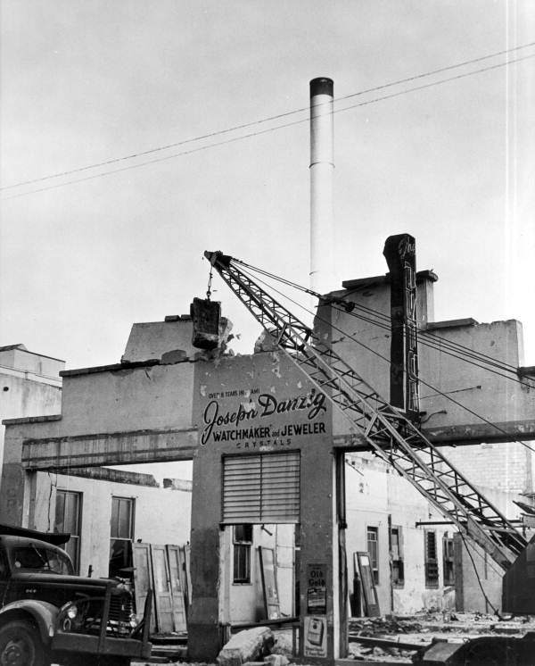 Making way for toll building - Miami, Florida