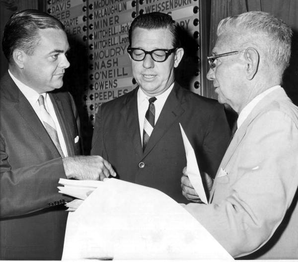 Representatives talking about vote results for appropriation bill - Tallahassee, Florida.