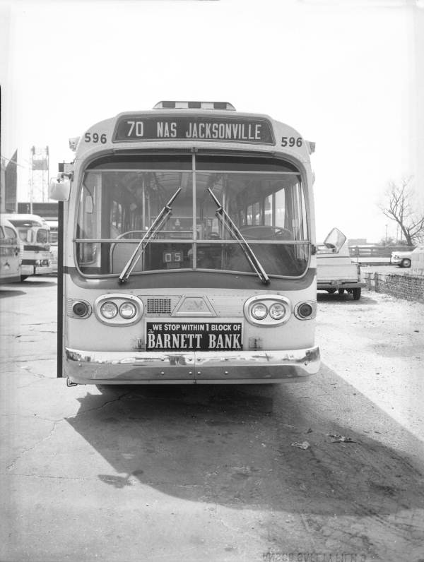 Front view of a bus - Jacksonville, Florida