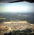 Aerial view looking west at the Northwood Mall on opening day - Tallahassee, Florida.