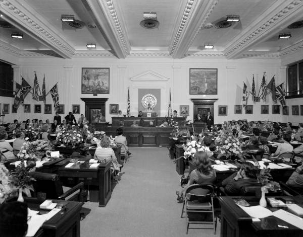 Senate President Mallory Horne speaking to the Florida Senate on opening day - Tallahassee, Florida.