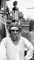 Portrait of midwife Aunt Rachel Washington in Cypress, Florida.