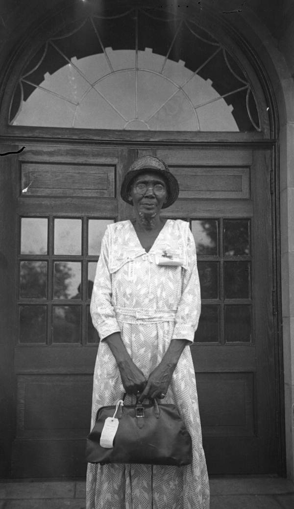 Portrait of an unidentified midwife at the Midwives Institute at Florida A&M College in Tallahassee, Florida.