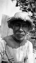 Portrait of a male midwife Uncle Ab.