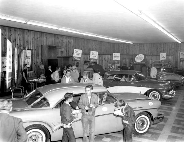 Shoppers take a look at the Buicks