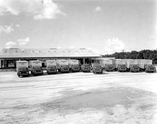 Great Southern Trucking Company's Ford trucks.