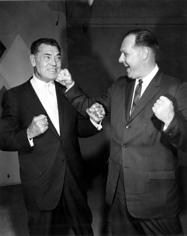 Jack Dempsey trades punches with unidentified man - Tallahassee, Florida