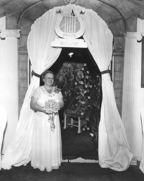 Formally dressed Eastern Star.