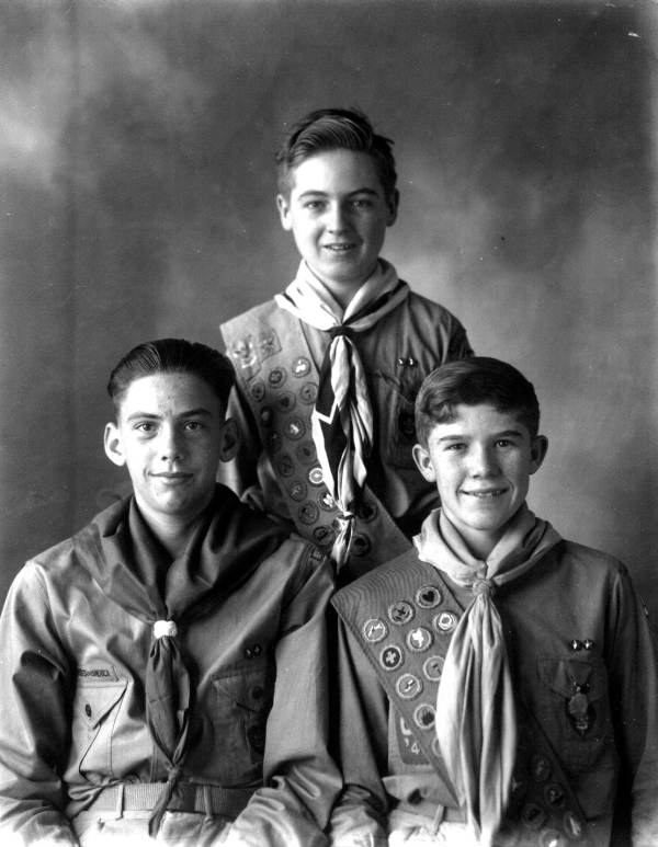 Three boy scout eagles.