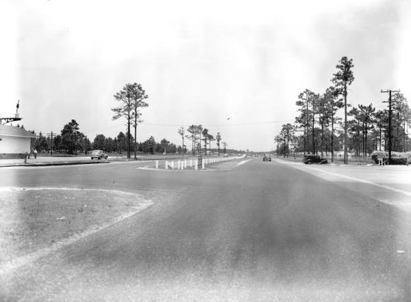Road through the U.S. Naval Air Station at Jacksonville.