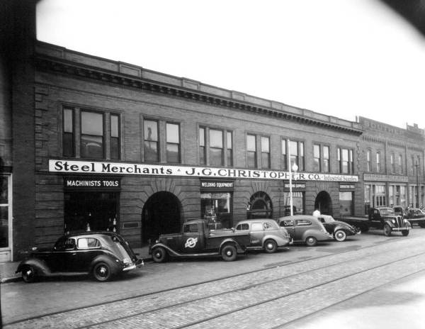 J. G. Christopher company building and the Bonaker Holt building.