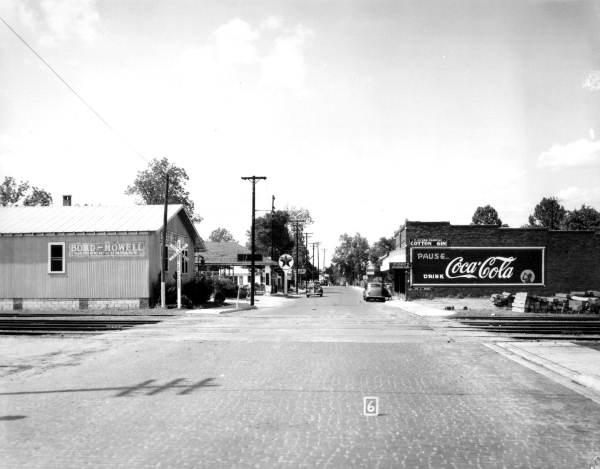 Railroad crossing.