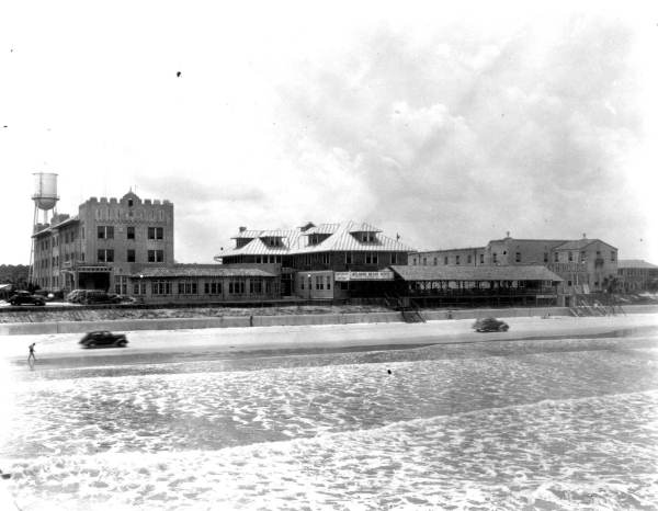 Beach scene.